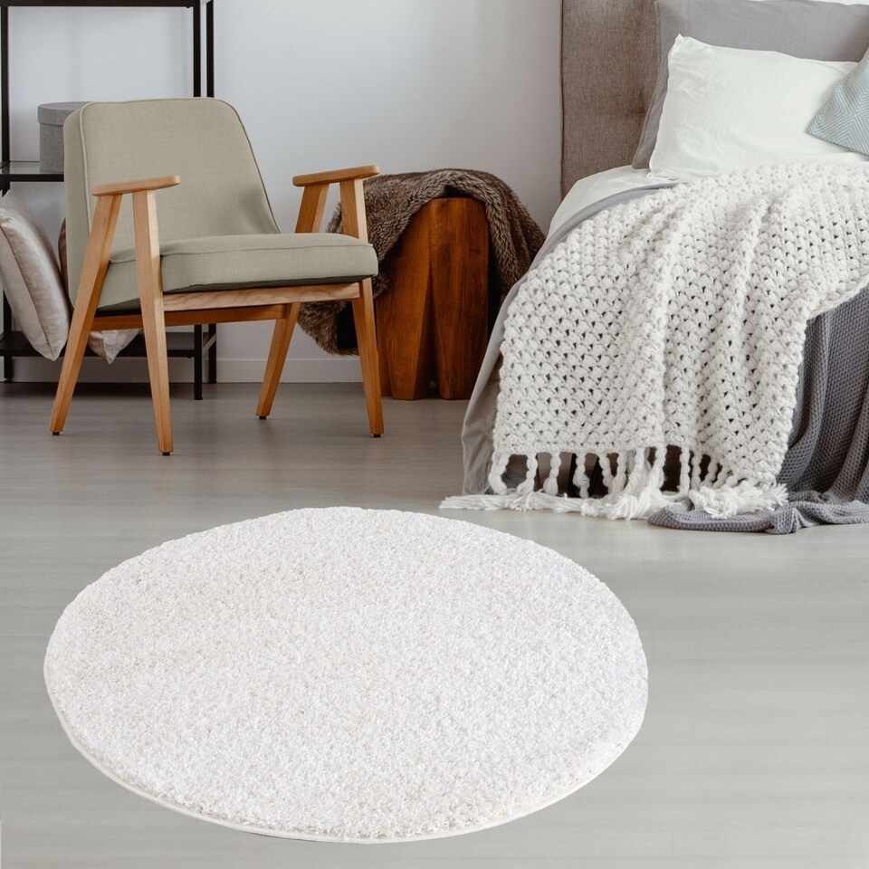 image 1 of The Rugs Myshaggy Collection Plain Soft High Pile Shaggy Floor Rugs and Runners Living Room Bedroom
