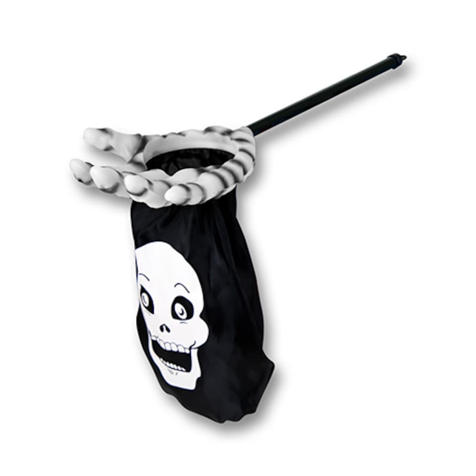 White Skeleton Hand Halloween Trick or Treat Plastic Bucket 53cm