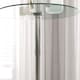image 8 of HOMCOM Round Bar Table, Modern Dining Table with Tempered Glass Top and Steel Frame for 2, Easy Assembly for Breakfast Bar, Dining Room, 60 x 60 x 102cm, Clear