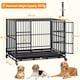 image 3 of Yaheetech 106 cm Indestructible Dog Crate Black