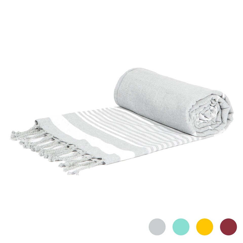 image 1 of Nicola Spring Deluxe Turkish Cotton Bath Towel - 162 x 90cm - Grey | Grey | Grey