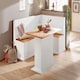 image 4 of Sara Dining Table Fix Top S WhW105x65x75cm White | White