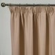 image 2 of OHS Pencil Pleat Thermal Insulated Blackout Curtains, 66x90" - Beige