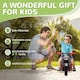 image 10 of AIYAPLAY Ride On Car Foot To Floor Kids Car w/ Music, Bubble - Black