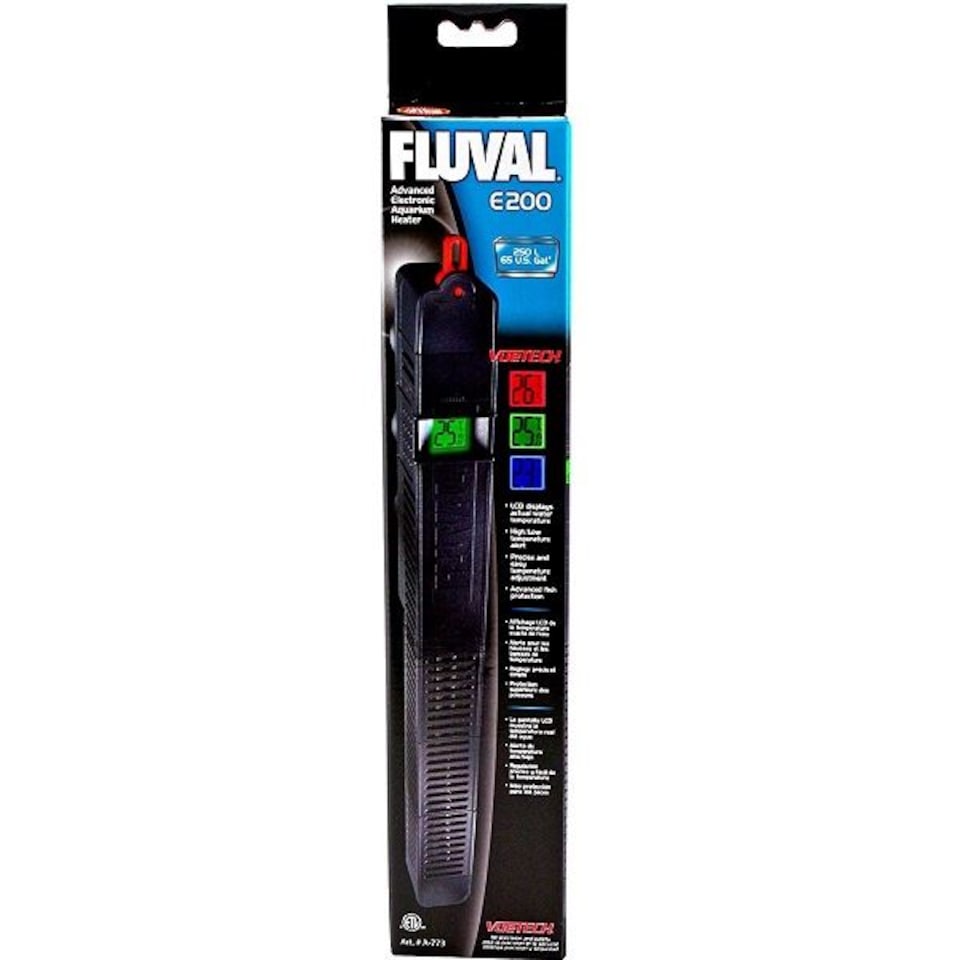Fluval Aquarium Submersible Advanced Electronic Heater E 200W | Multi