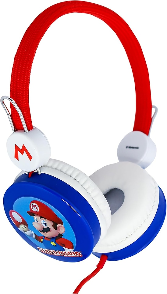 image 1 of Super Mario Kids Headphones | Red