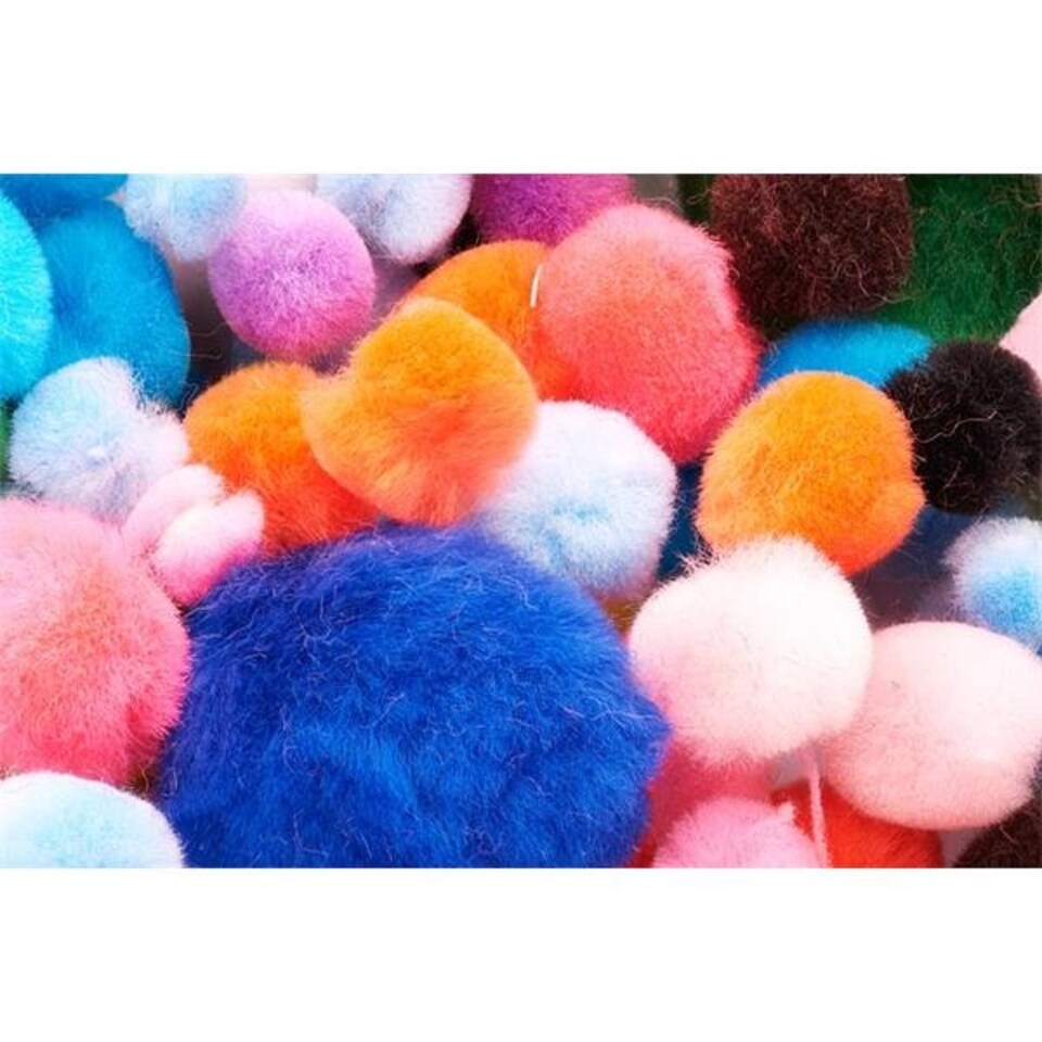 image 1 of Bag of 454g Assorted Pom Poms by Crafty Bitz