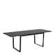 image 3 of Amble Extending Dining Table with Black Marble Melamine Top & Black Legs 160-220