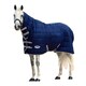 image 2 of Weatherbeeta Comfitec Medium/Lite 210d Channel Quilt Combo Neck Stable Rug - Navy/Silver/Red - 5 ft 9