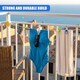 image 2 of GEEZY Portable Washing Line Travel Laundry Rope White
