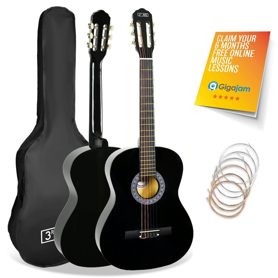 image 1 of 3rd Avenue 3/4 Size Classical Guitar Pack Brown