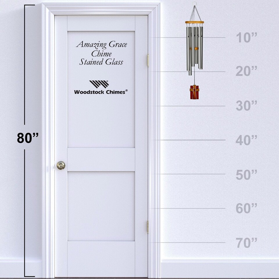 image 1 of Woodstock Outdoor Musical Amazing Grace Wind Chime