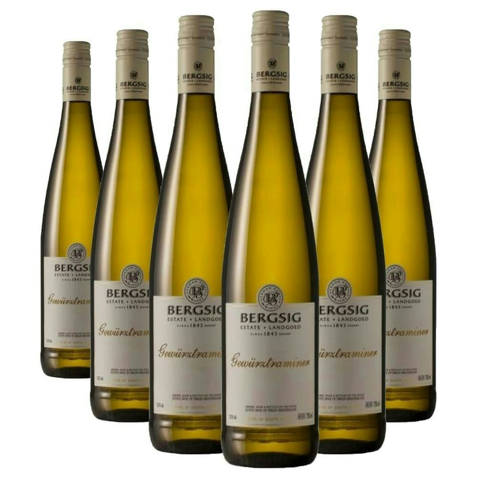Case of 6 Bergsig Estate Gewurztraminer 75cl White Wine