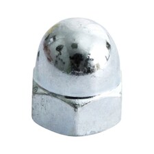 Timco - Hex Dome Nuts - Zinc (Size M10 - 100 Pieces)