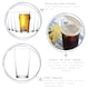 image 2 of LAV Noniq Pint Beer Glasses - 570ml - Clear - Pack of 6 | Clear | Clear
