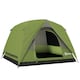 image 6 of Outsunny 3-4 Person Camping Tent, Waterproof Tent Orange | Orange, Grey