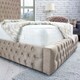 image 2 of Bello Plush Small Double Bed Frame - Mink