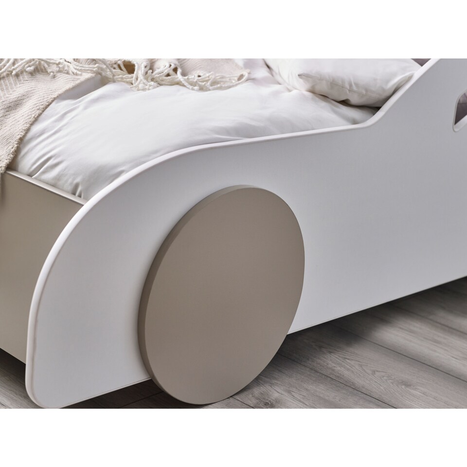image 1 of Atlantis Toddler Size White Car Bed