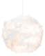 image 2 of Eye-Catching and Designer Small White Feather Decorated Pendant Lighting Shade | White