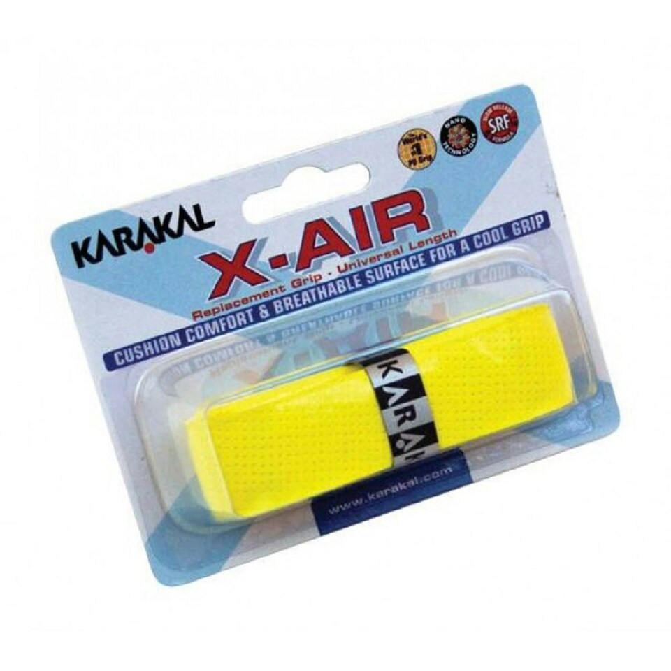 Karakal X-AIR Racket Overgrip - Yellow - One Size