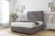 image 2 of Sloomy Monaco Slate Naples Divan Bed With Mattress 2 Drawers Left Side With 26" Strutted Headboard & 12" Matching Footboard 2'6 Small Single | Grey | Slate | Small Single | 1