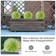 image 4 of COSTWAY 2 PCS Artificial Plant Topiary Balls Green Green | One Size