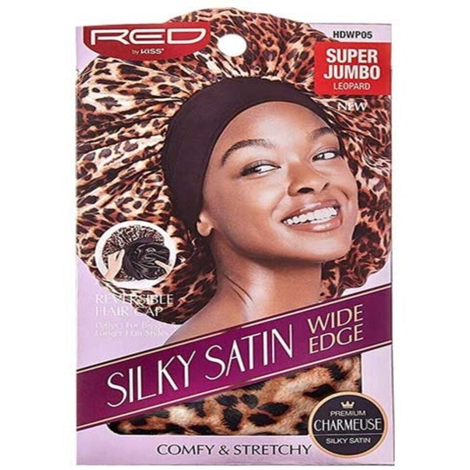 Red By Kiss  Silky Satin Wide Edge HDWP05 Leopard