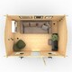 image 5 of 12ft x 8ft (3550mm x 2350mm) Horsforth "The Springfield" 28mm Log Cabin With 2 Opening Window
