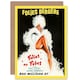 image 1 of Ad Theatre Cabaret Folies Bergere Dancer Art Card