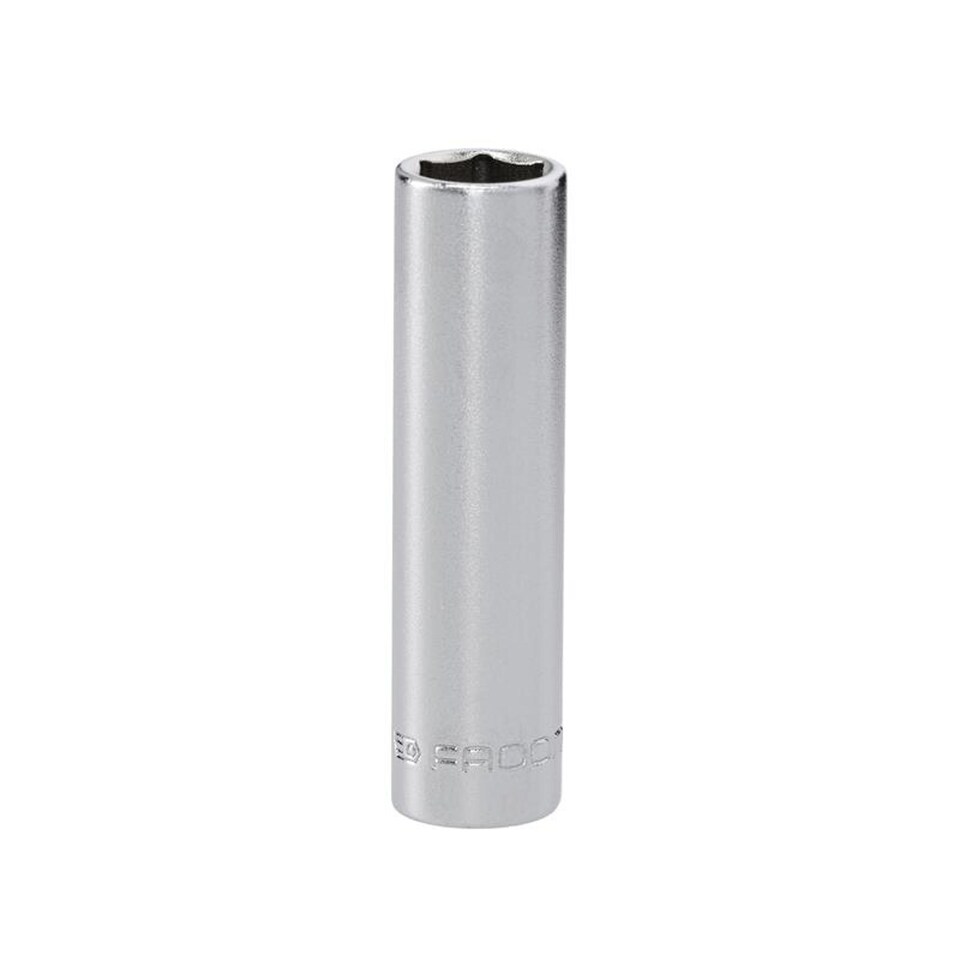 image 1 of Facom R.9LAT 6-Point Deep Socket 1/4in Drive 9mm - Chrome Vanadium Satin Finish