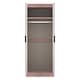 image 7 of Islay Tall Double Wardrobe in Kobe Pink (Ready Assembled) | Pink | Kobe Pink