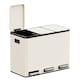image 9 of 3 Compartment 45L Waste & Recycling Kitchen Bin (3 x 15L) | Cream | Cream | 45L