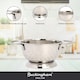 image 4 of Buckingham Hemisphere Colander / Strainer Stainless Steel 5 Litre / 27 cm