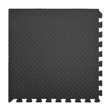 Interlocking Soft EVA Foam Floor Tiles Flooring Black | Pack of 40pcs