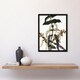 image 4 of New Zealand Tutu Plant Vintage Artwork Featon Framed Wall Art Print 12X16"