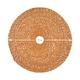 image 3 of Argon Tableware 12 Piece Round Woven Typha Placemats & Coasters Set | Brown | Brown