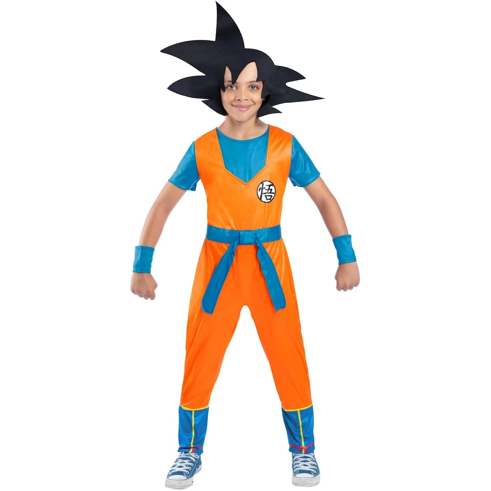 image 1 of Dragon Ball Z Childrens/Kids Goku Costume Set | Orange | Orange/Blue/Black | 7-9 years | 1