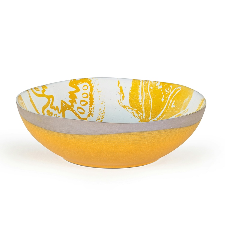 Purer Home X Eden Ceramic Serving Bowl 24Cm Multi