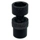 image 3 of 21mm 1/2in Drive Universal Swivel Wobble Metric Impact Shallow Socket 6 Point