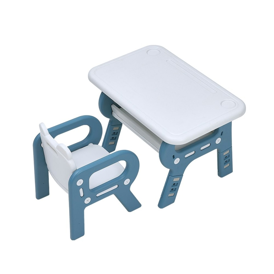 image 1 of Living and Home Kids Activity Height Adjustable Desk Chair Set