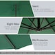 image 4 of Outsunny 3(m) Garden Banana Parasol Cantilever Umbrella, Dark Green