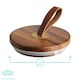 image 4 of Argon Tableware Scandi Storage Jar with Leather Loop Lid - 1 Litre - Pack of 3
