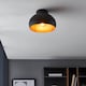 image 1 of EGLO Mogano 2 Ø280 Black/Copper Ceiling Light