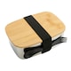 image 1 of XD Collection Bamboo Lunch Box - Silver - One Size