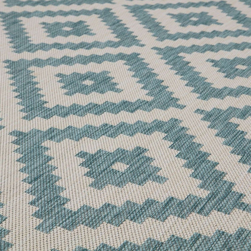 image 1 of The Rugs Outdoor Indoor Diamond Garden Patio Rug Weather Resistant Jet Washable | 100