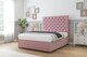 image 2 of Sloomy Mayfair Pink Plush Divan Bed With Mattress 4 Drawers With 26" Strutted Headboard 6' Super King | Pink | Pink | Super King | 1