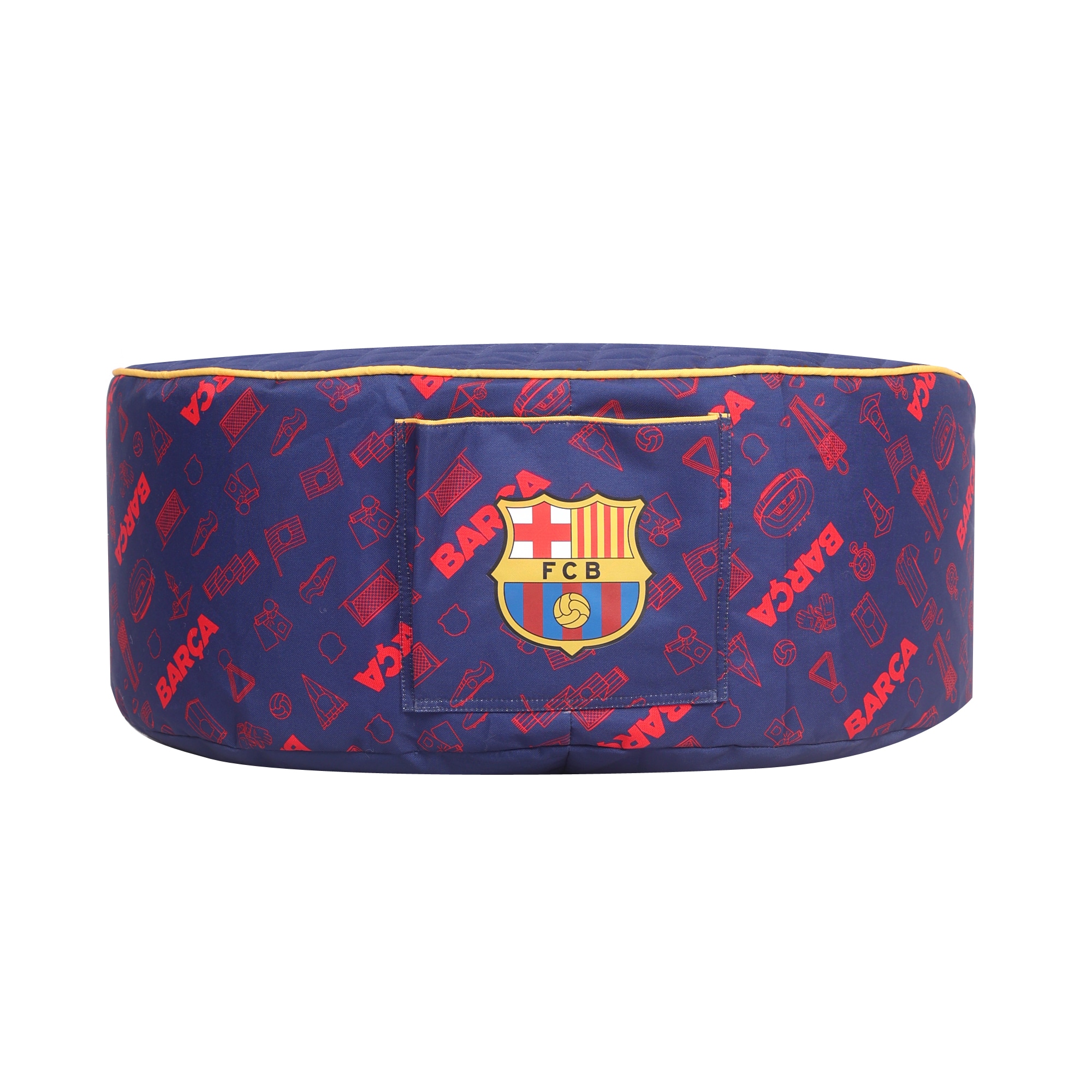 Kaikoo Barca Drum Quilt Top & Pocket in Blue | Size: Large
