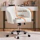 image 5 of Yaheetech Faux Leather Office Chair Adjustable Seat Height N/A | Cream