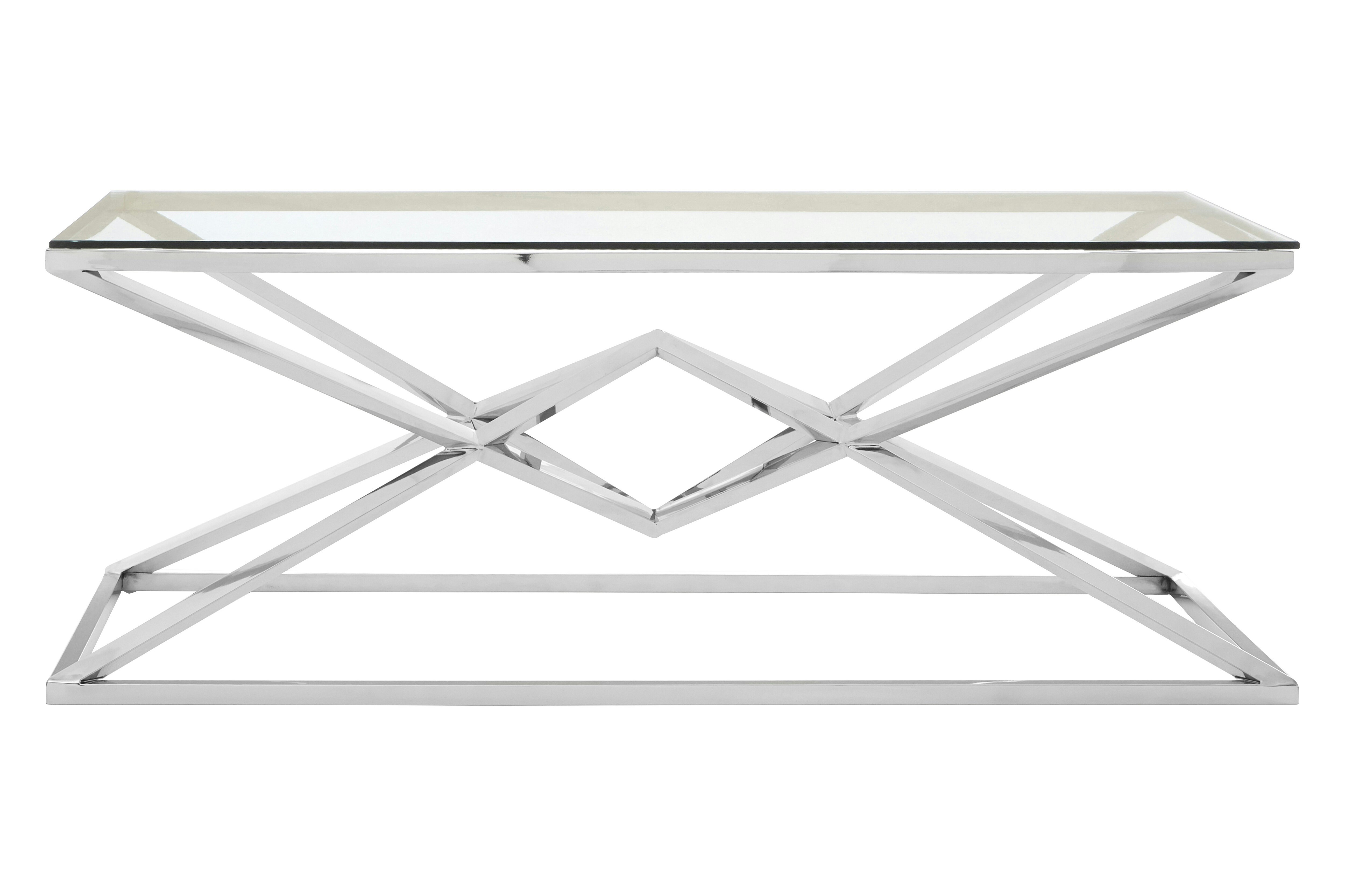 Allure Silver Rectangular Coffee Table Silver