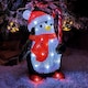 image 1 of 30cm LED Soft Acrylic Penguin with Candy Cane Christmas Decoration